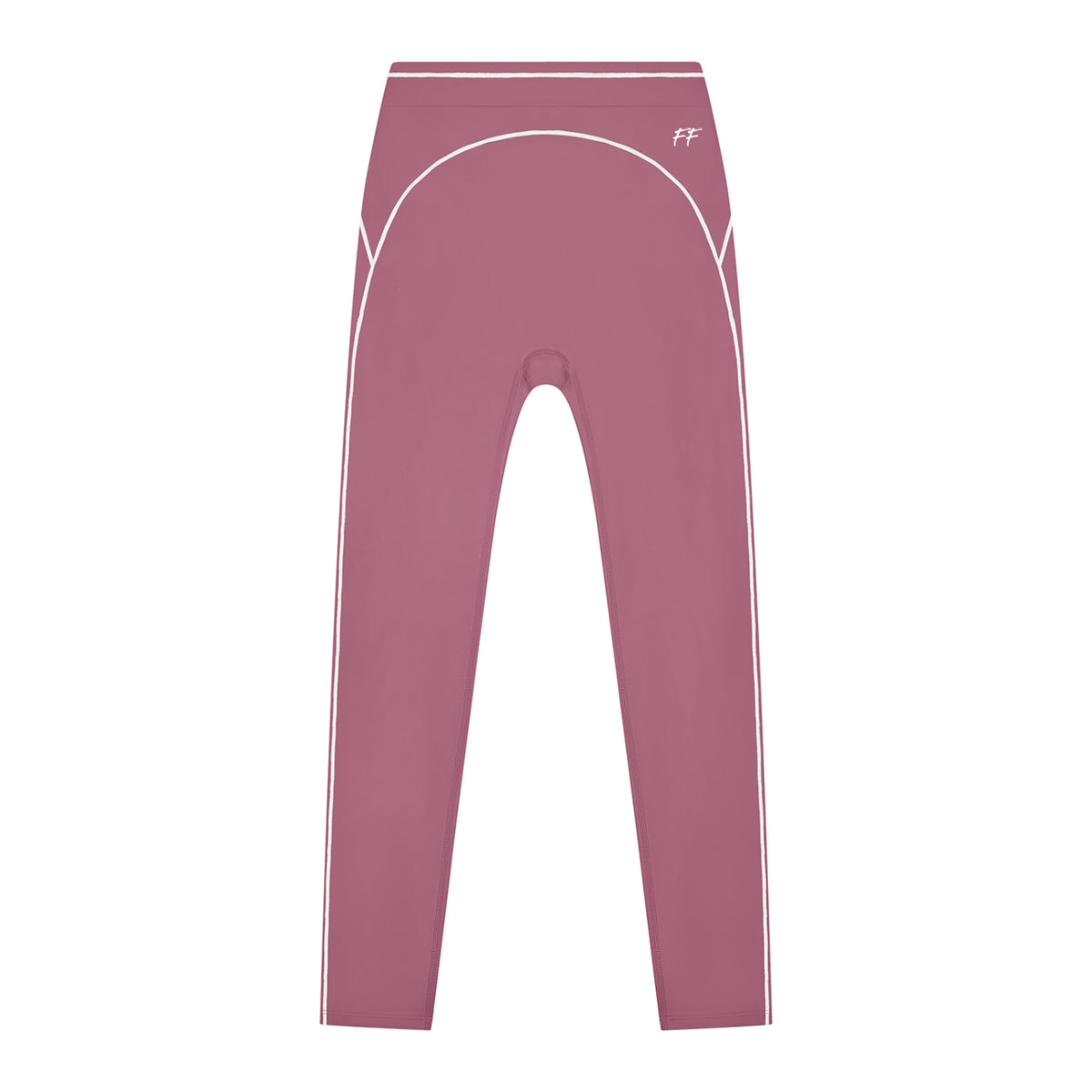 ODMPOD Double Take high-rise leggings with topstitching, featuring a snug fit and stylish design, shown in black.