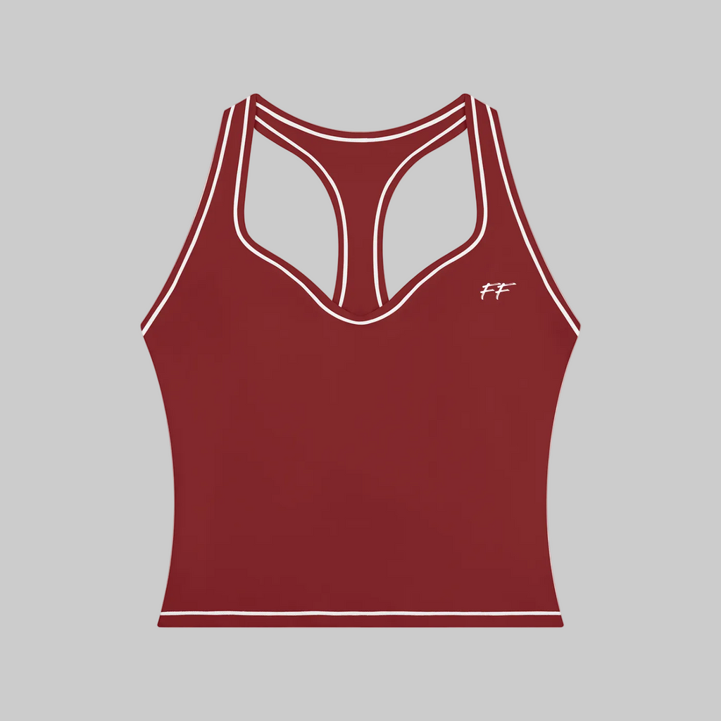 Double Take Topstitching Yoga Tank Top