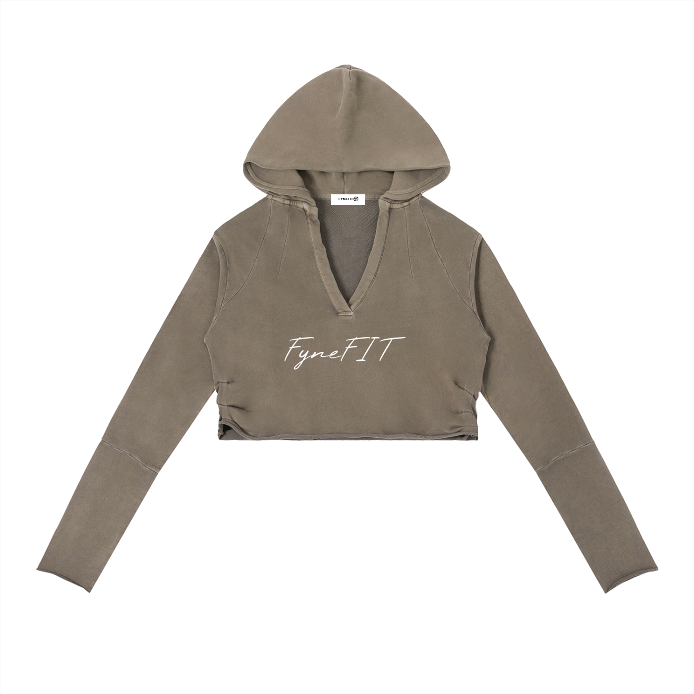 Vintage Washed Raw Edge Hoodie