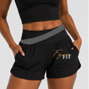 FyneLine Yoga Panelled Shorts