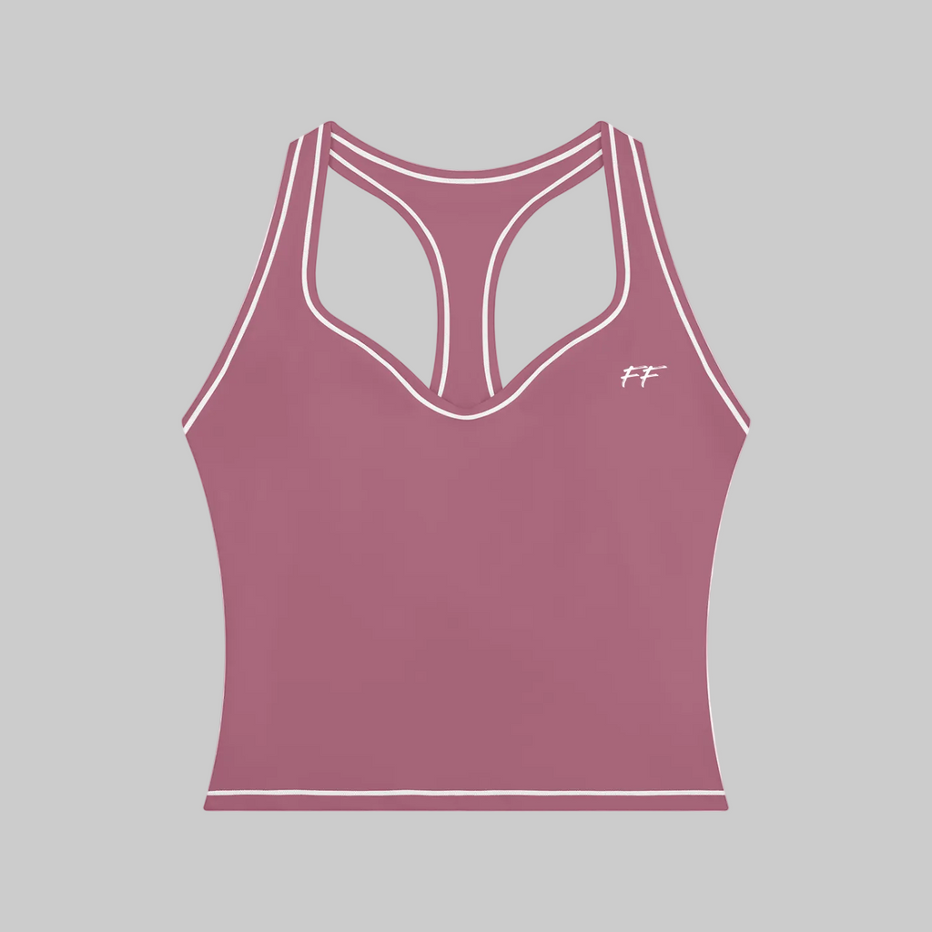 Double Take Topstitching Yoga Tank Top