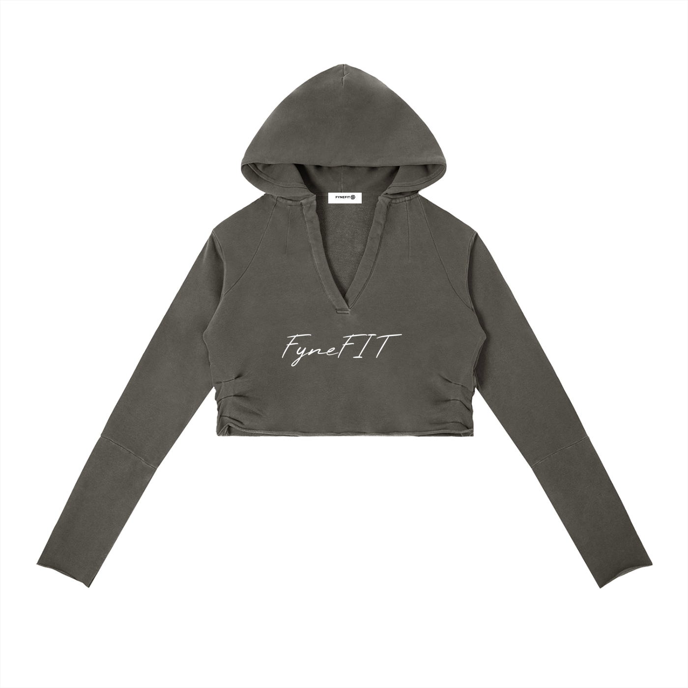 Vintage Washed Raw Edge Hoodie