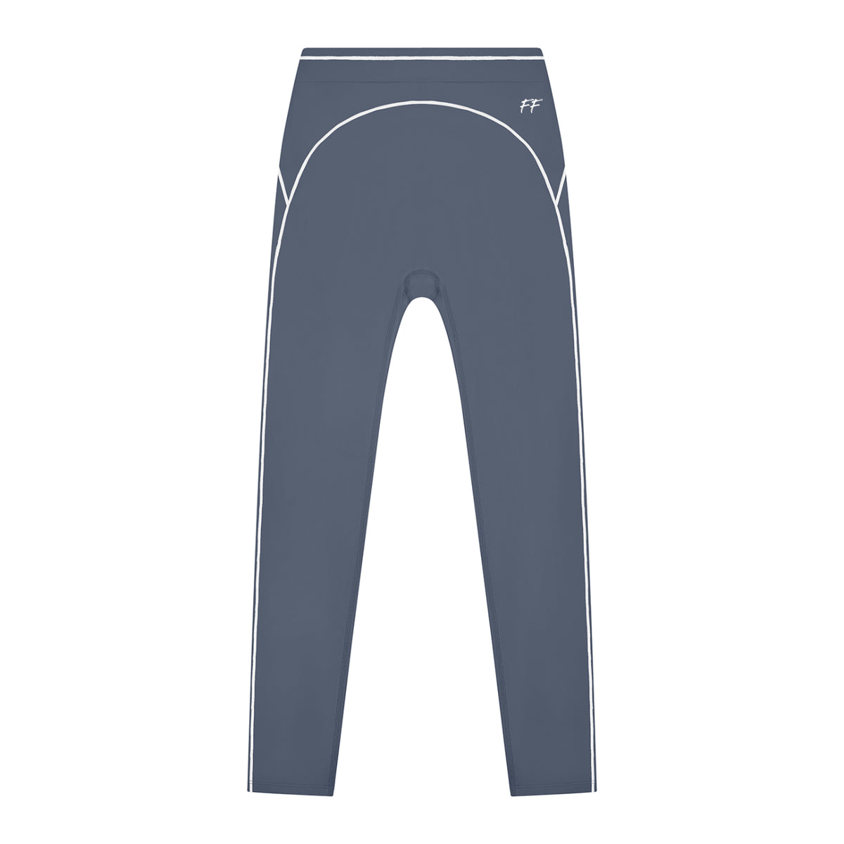 ODMPOD Double Take high-rise leggings with topstitching, shown on a model, featuring a snug fit and stylish design.