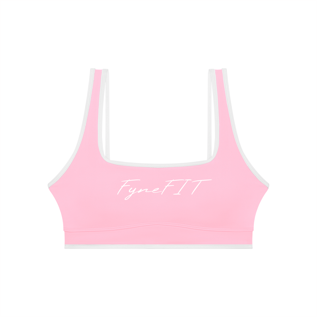Double Take Block Yoga Sports Bra