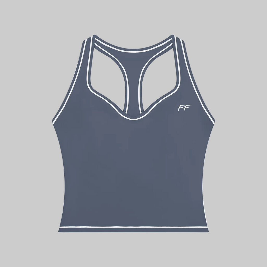 Double Take Topstitching Yoga Tank Top