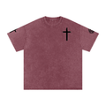 Snow Washed Oversized Cotton T-Shirt