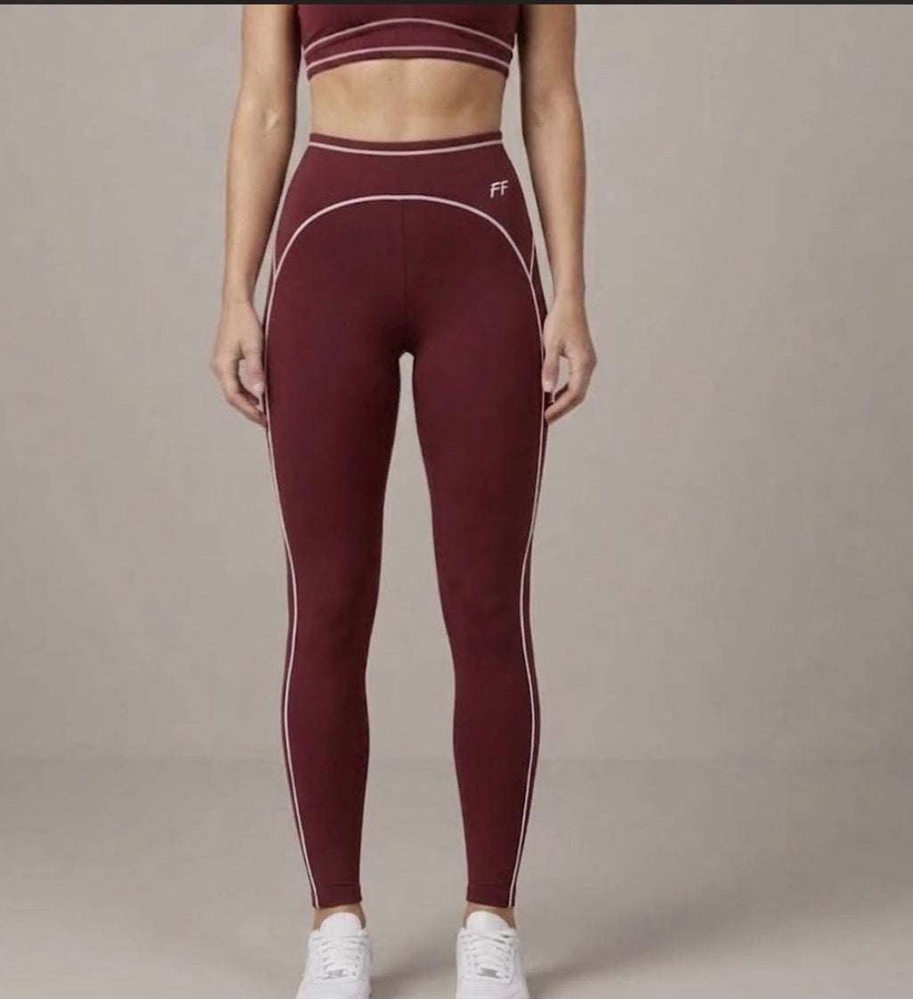 Double Take High Rise Topstitching Leggings