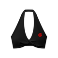 Women's Pleated Halter Sports Bra