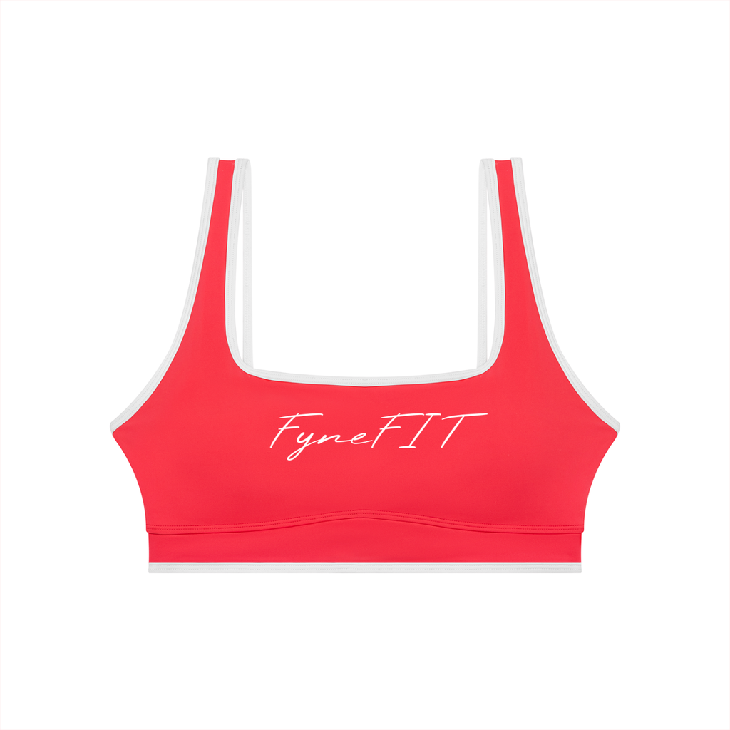 Double Take Block Yoga Sports Bra