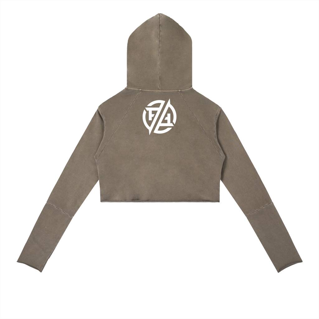 Vintage Washed Raw Edge Hoodie