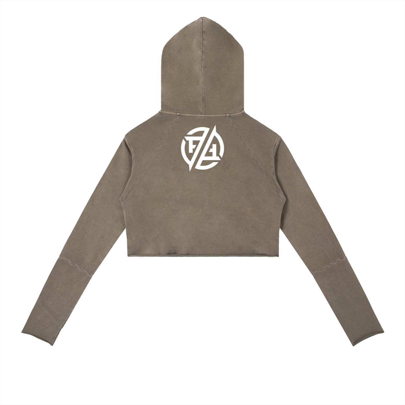 Vintage Washed Raw Edge Hoodie