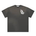Hand-Frayed Sunfade Paint Splatter T-Shirt