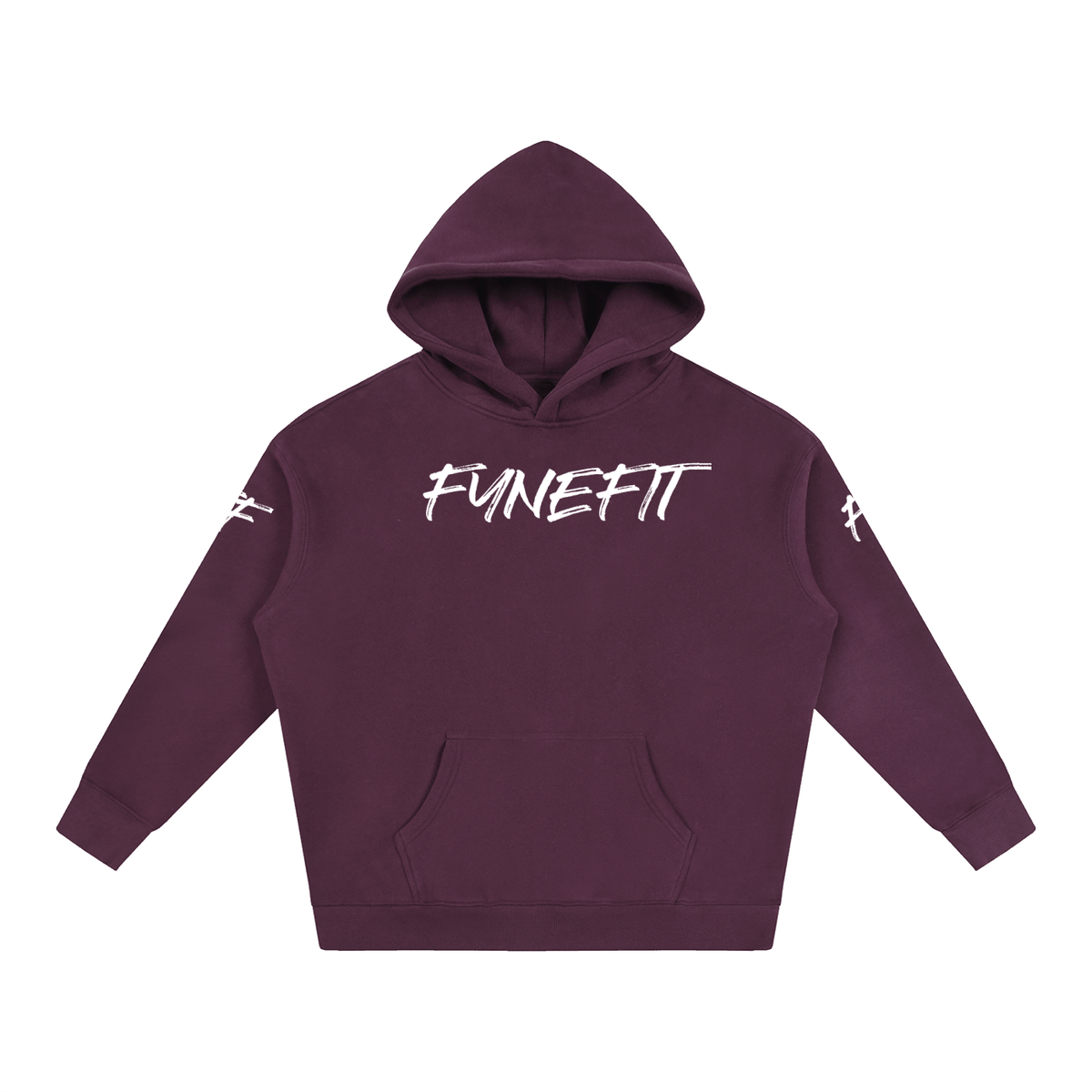 Oversize FyneFIT Built For Her Fleeced Hoodie in soft fabric, featuring a cozy, oversized fit and casual style.