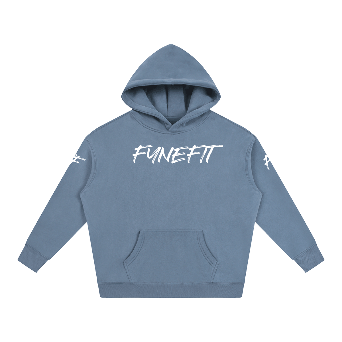 Oversized FyneFIT Built For Her Fleeced Hoodie in soft fabric, featuring a relaxed fit and hood for casual comfort.