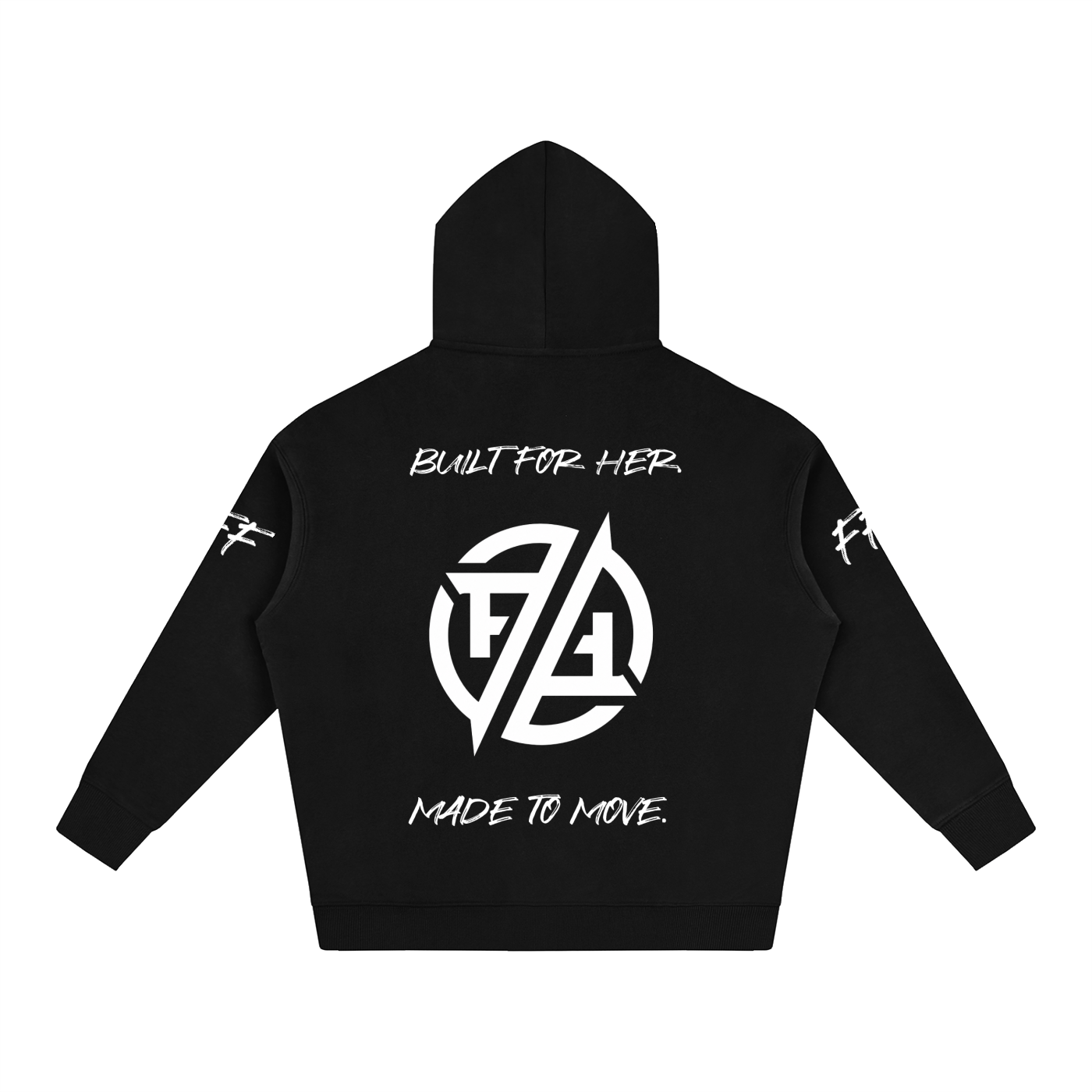 Oversize Built For Her Fleeced Hoodie