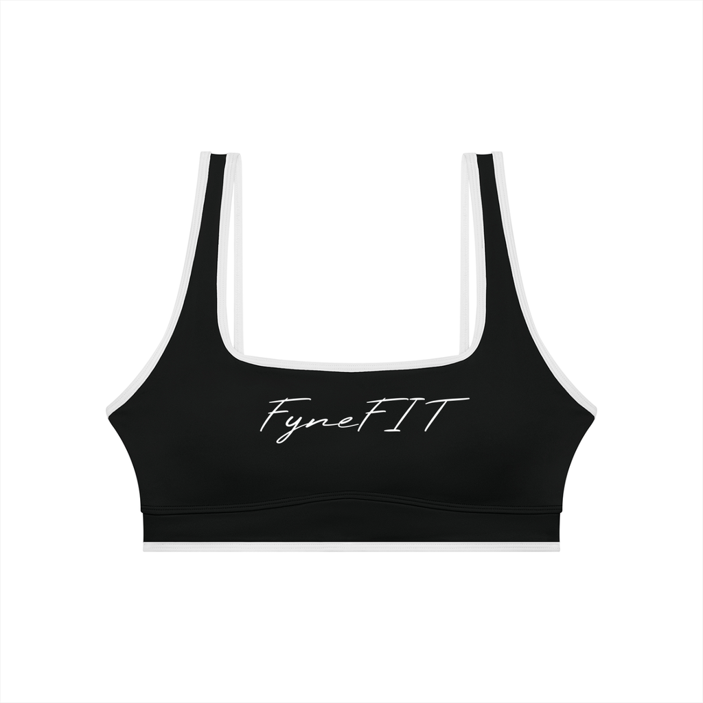Double Take Block Yoga Sports Bra