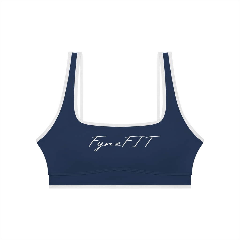 Double Take Block Yoga Sports Bra