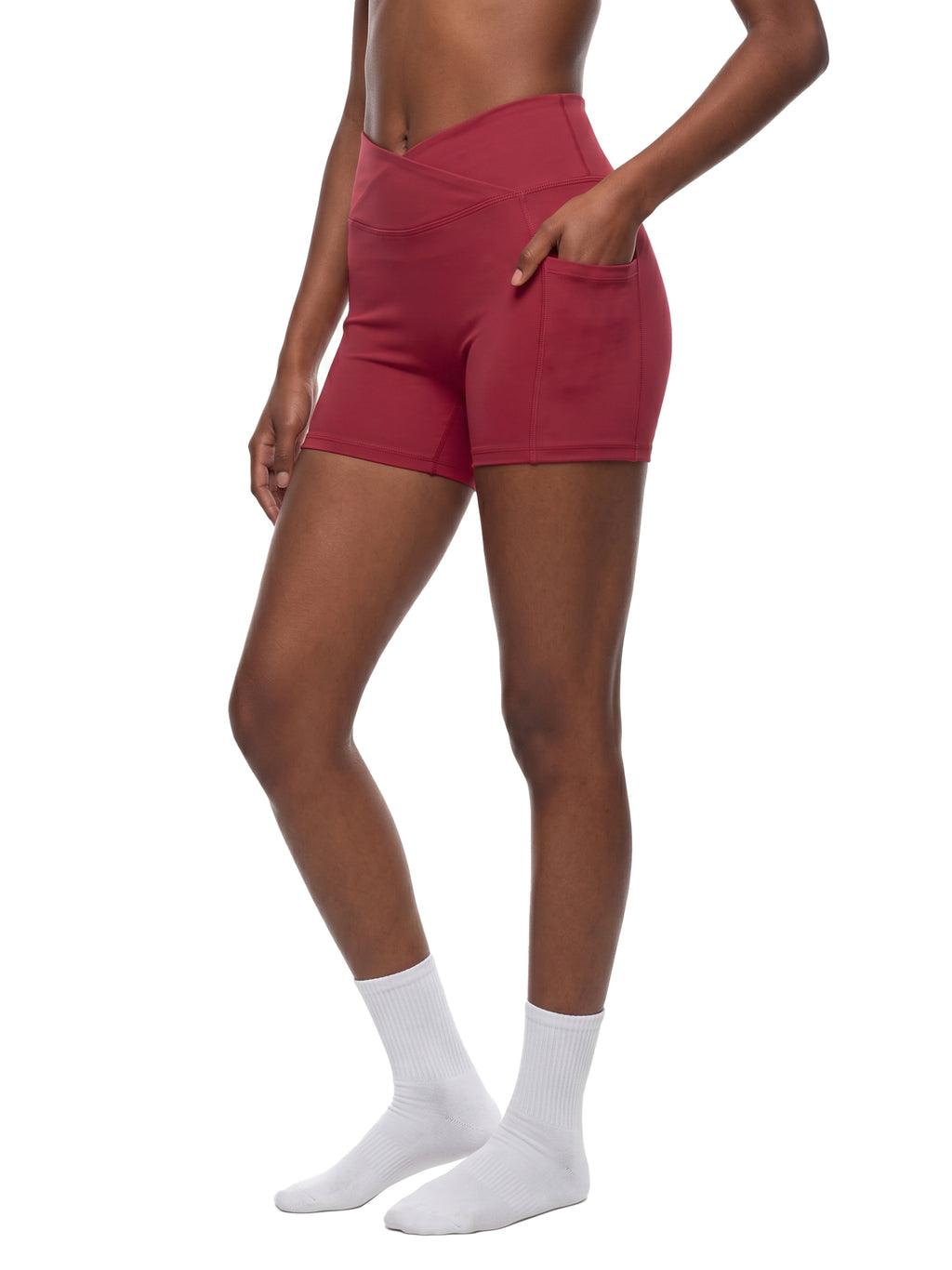 Women’s High Rise Pocket Yoga Shorts